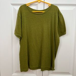 Abercrombie & Fitch Green Crop Top T-Shirt